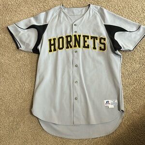 Men’s jersey , Russell Athletic, gray with black and yellow, never worn, size 44